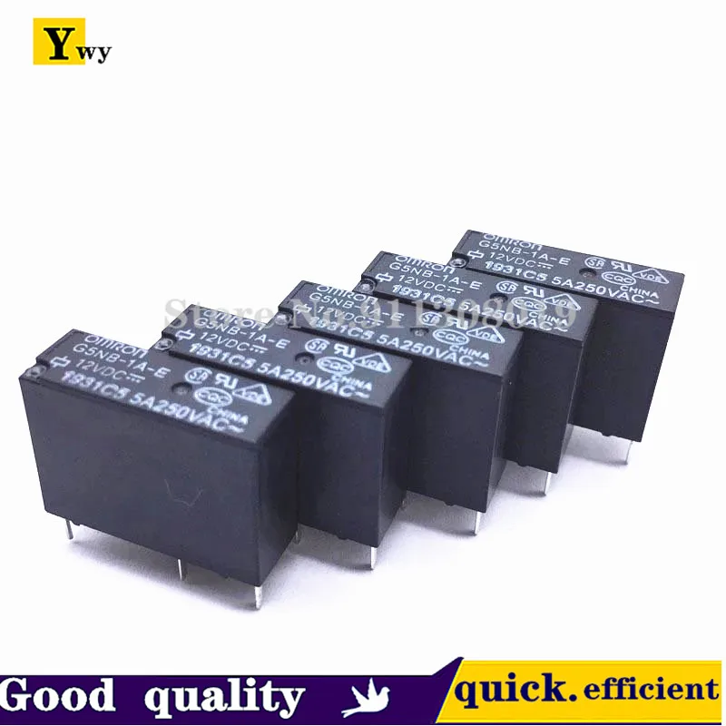 5 шт. реле Omron 5VDC 12VDC 24VDC 5A вместо Hongfa серии HF46F | Строительство и ремонт