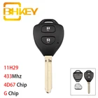 BHKEY 11H29 автомобильный смарт ключ-брелок для Toyota RAV4 Corolla (Европа) 2006-2010 Автомобильный Дистанционный ключ 433 МГц 4D67 чип G Chip