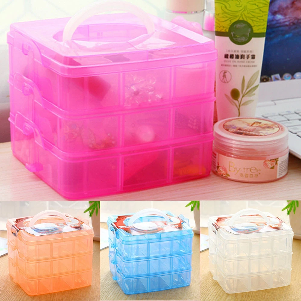 3 слоя алмазной вышивки ремесло бисер инструмент для хранения таблеток