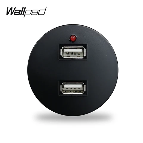 Wallpad L6, 5 цветов, двойной USB-порт для зарядки 2,4 А, настенная розетка, модуль с пластинами L6, Бесплатная комбинация, сделай сам