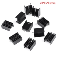10pcs to 220 cooling radiator aluminum sheet heatsink transistor heat sink cooler radiator cooling silicone pads for pc