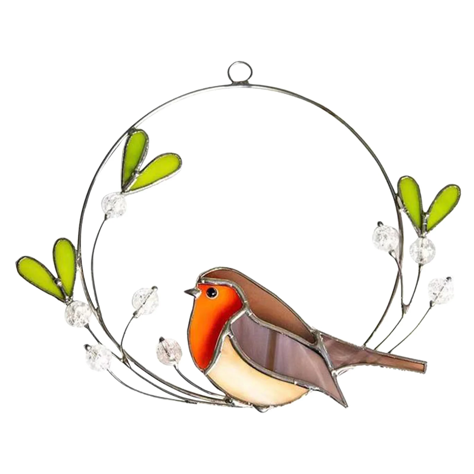 

Pastoral Color Bird Art Pendant Red Bird Wall Art Bedroom Living Room Garden Balcony Decor Pendant Fashion Gift Home Ornaments