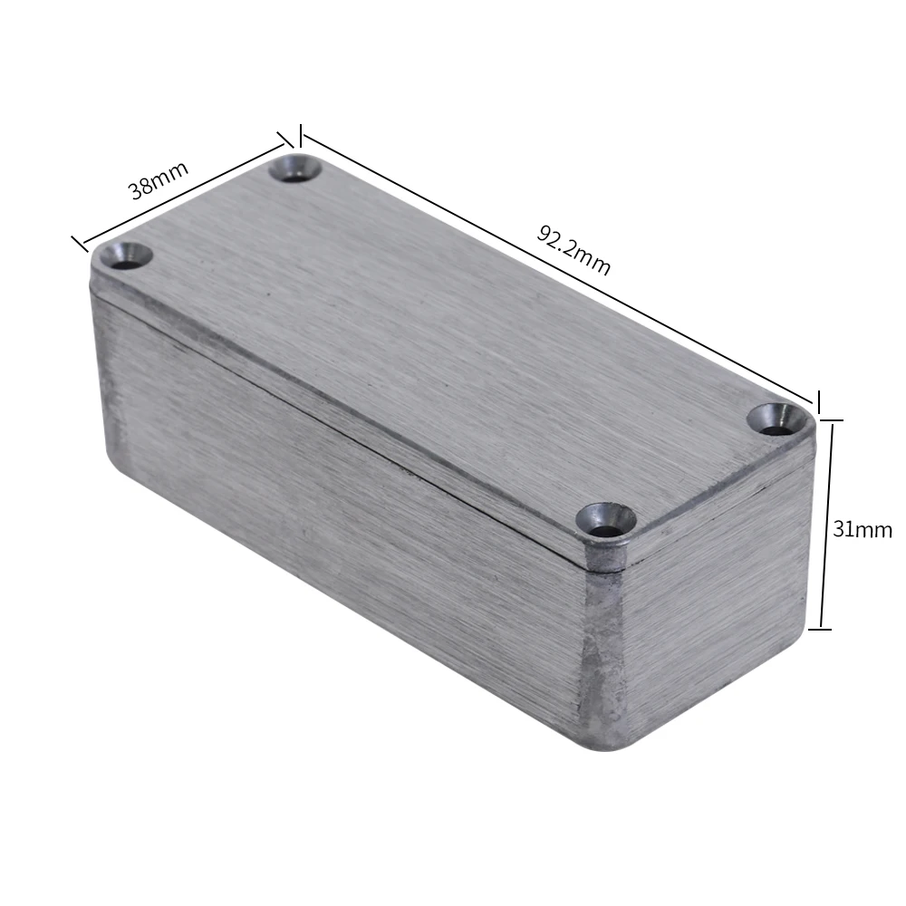 Серебряный алюминиевый корпус чехол электронный Diecast Stompbox Project Box 1590A 92 2*38*31 мм для