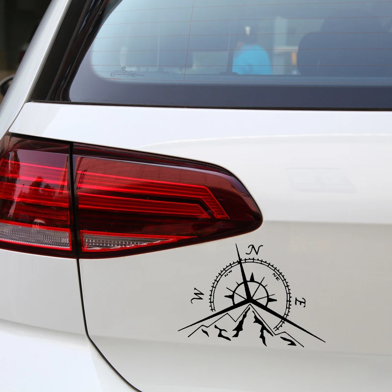 

Car Sticker Motorcycle Sticker NSWE Fashion Mountain Compass Rose Decal Marine Compass Navigation 13.7cm * 9.4cm