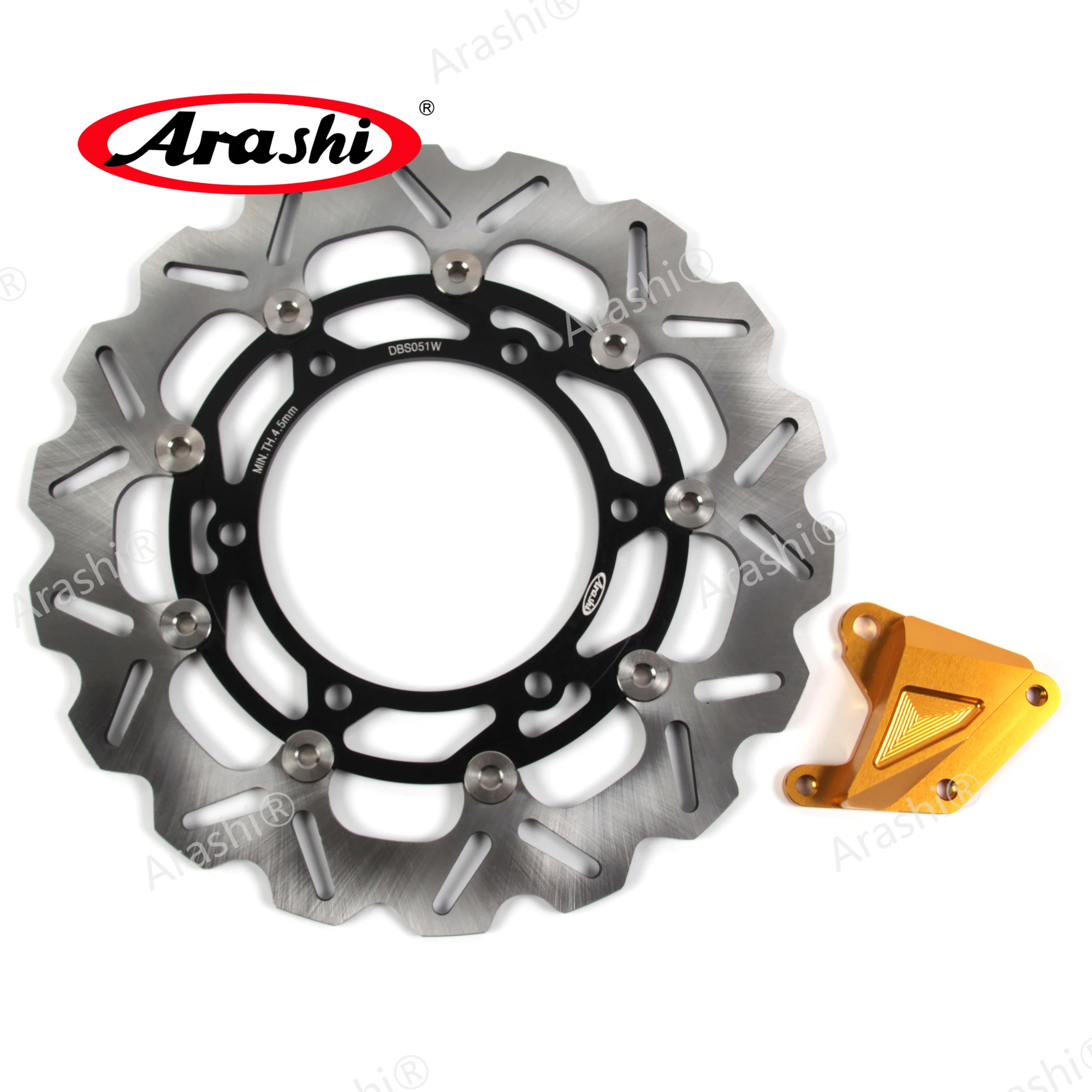 Arashi 1 комплект для KAWASAKI NINJA 250 R 2008 2009 2010 2011 CNC полностью плавающие передние и задние