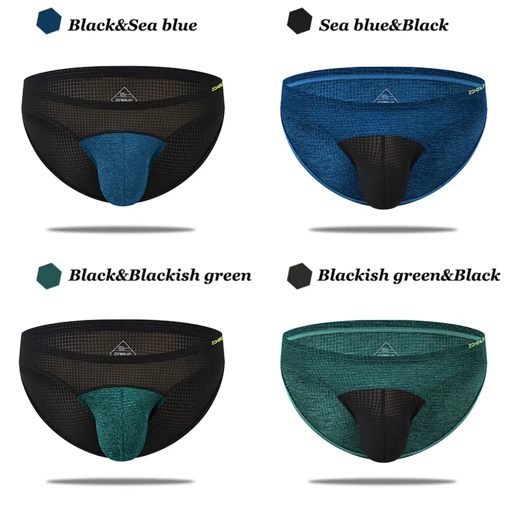 Men's Underwear Panties Bikini Breathable Mens Sexy Comfortable Low-Rise Male Briefs