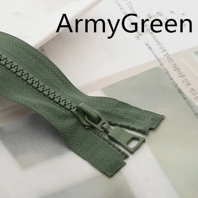 ArmyGreen Meetee, 4 шт., 55 см, 90 см, 5#, резиновая длинная молния, открытый конец, сумки на молнии, пальто, пуховик, для шитья, украшения одежды, аксессуары для рукоделия, AP204 - Цвет: ArmyGreen