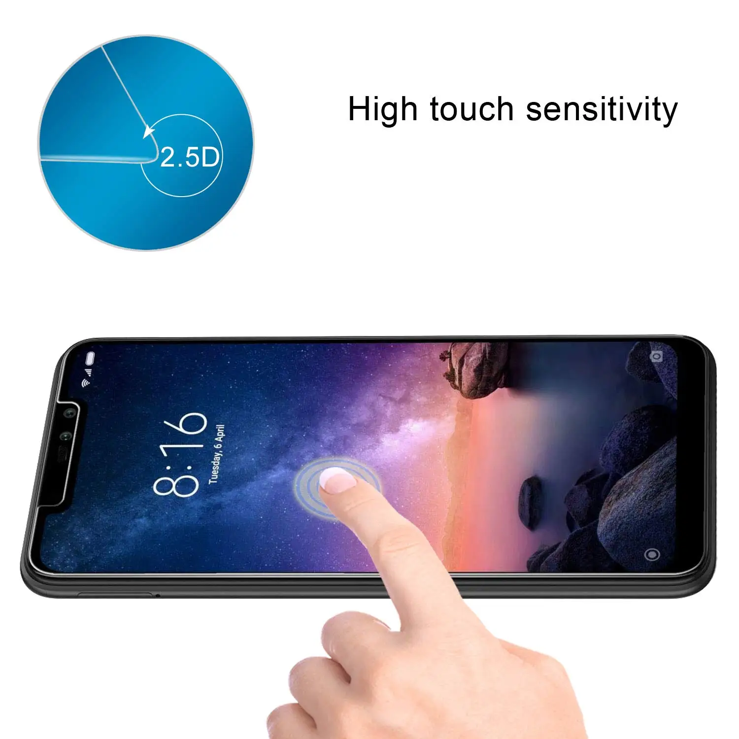 Закаленное стекло для Oukitel U25 PRO Premium 9H 2.5D Взрывозащищенная защитная пленка экрана