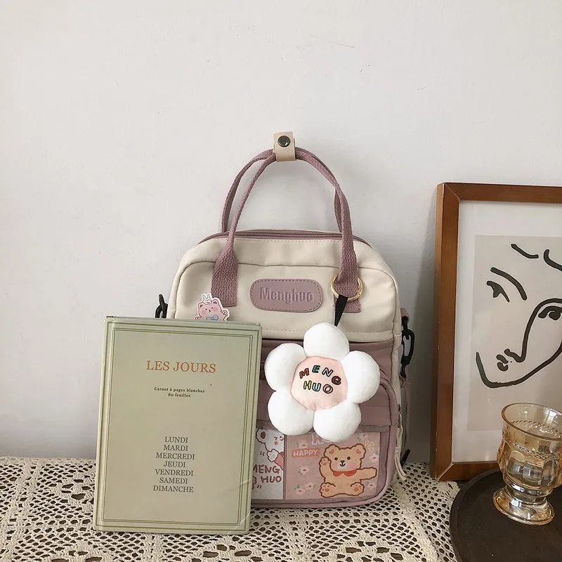 

Women Backpack Cute Small Kawaii Bags Teen Girl With School Bag In Class Fashionable Japanese Elements Multifunctional Backpack