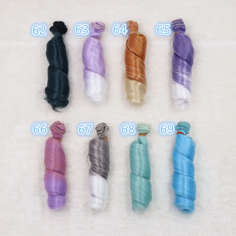 

1 pcs Doll wigs 15cm*100 for 1/3 1/4 1/6 BJD Chole Doll High-temperature wire fiber Hair Rome curl hair thick wigs