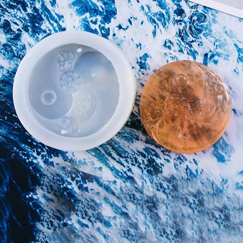 

Fondant Mould Rose Flower Jade Pendant Pendant Epoxy DIY Mould Grass Baking Manual Mould Baking Biscuit Decor Cake Silicone X3M9