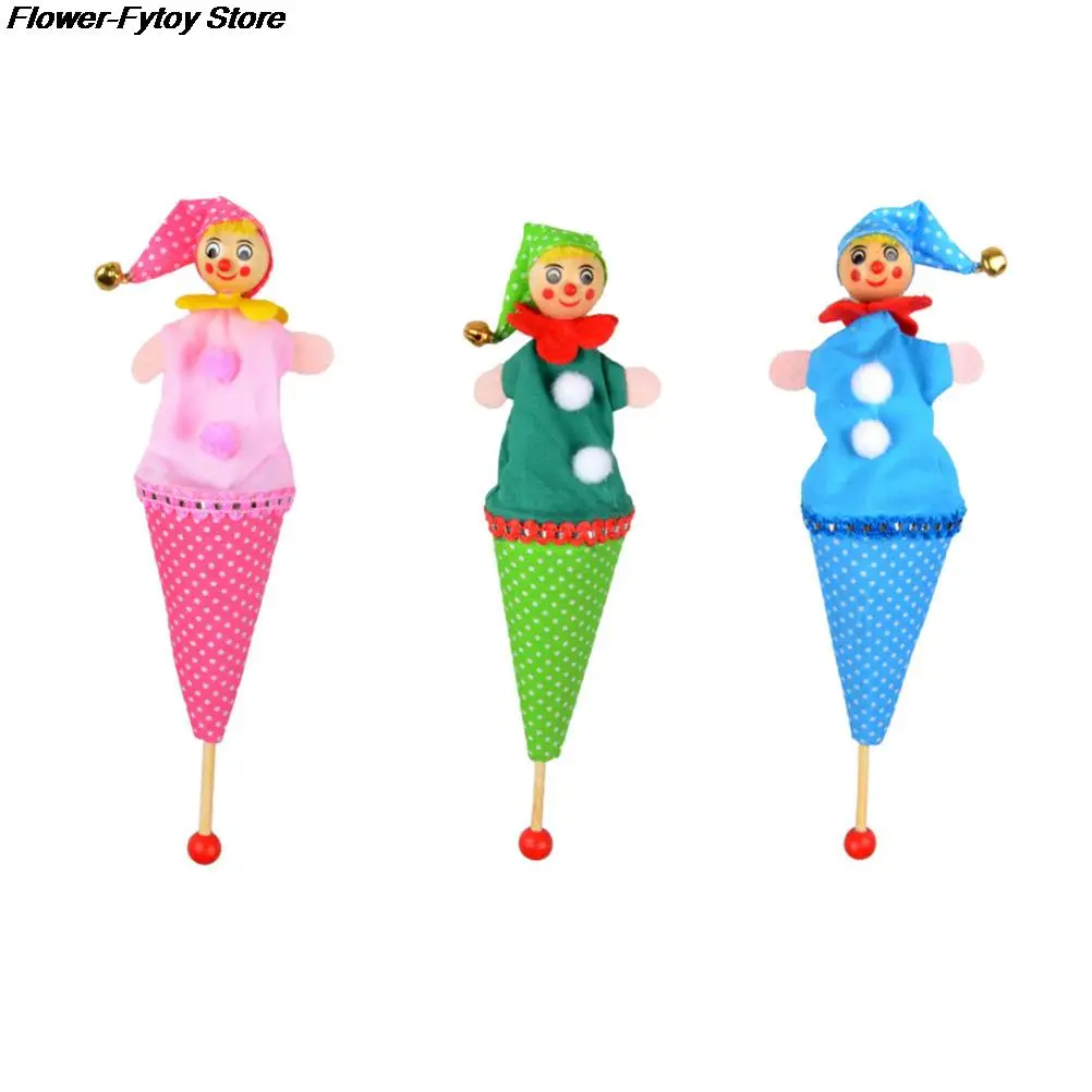 1Pcs Random Styles Baby Kids Educational Toys Smiley Face Clown Puppet Toy Bell Hide Seek Pop Up Telescopic | Игрушки и хобби