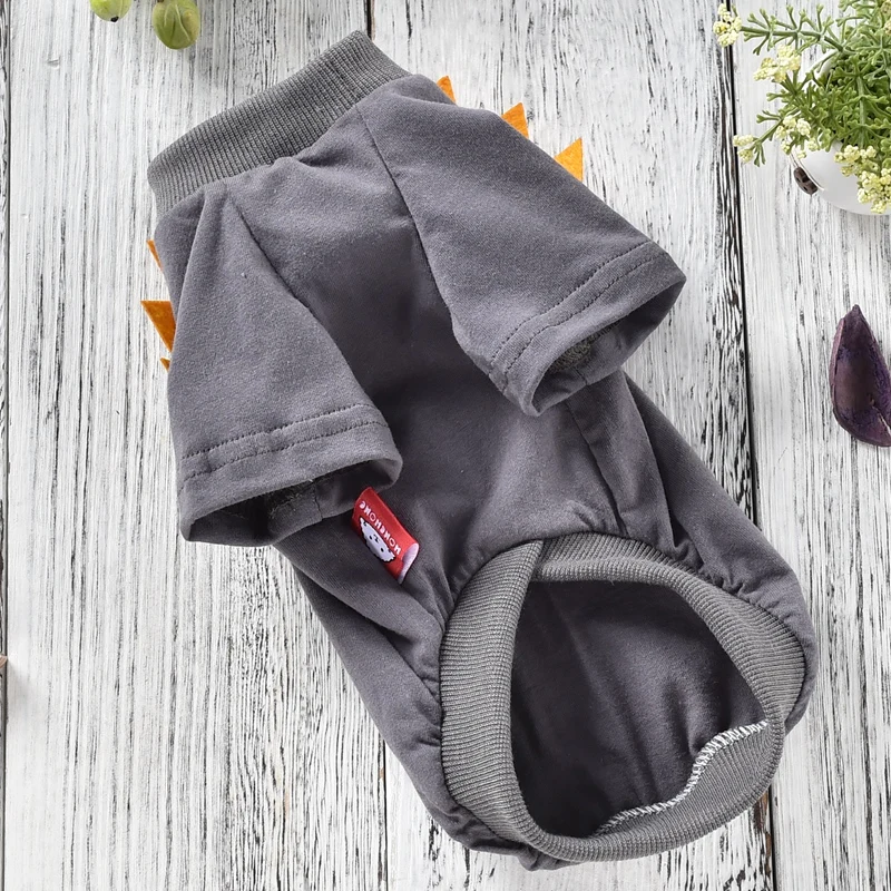 Удобная футболка для домашних животных милая хлопковая одежда с принтом