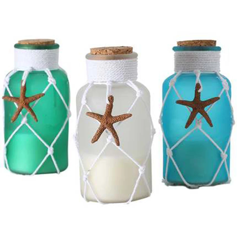 Стеклянный держатель для свечей в виде бутылки романтичный свадьбы с