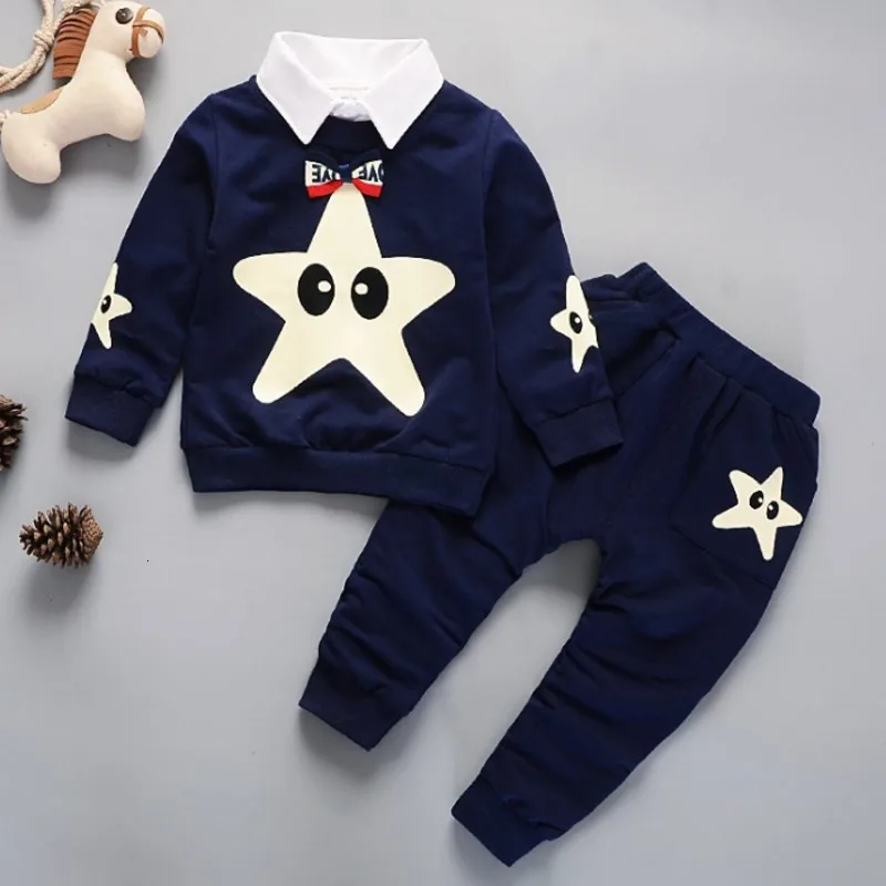 

New Spring Autumn Children Clothes Suit Baby Boys Girls Cartoon T Shirt Pants 2Pcs/sets Toddler Casual Clothing Kids Tracksuits