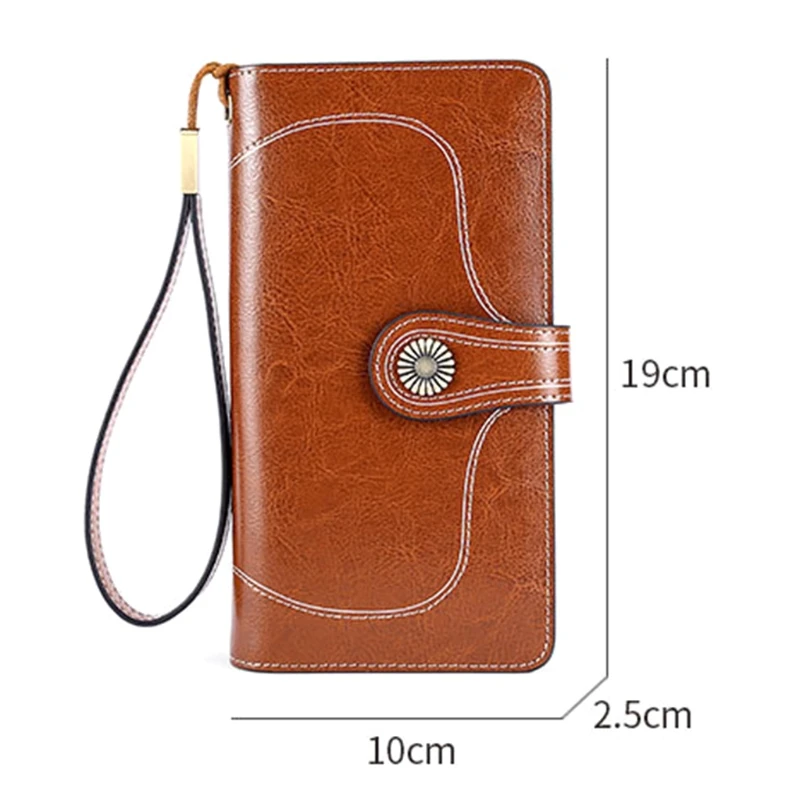 

Women Leather Clutch Long Wallet Card Holder Phone Pouch Purse Handbag Bag LX9F