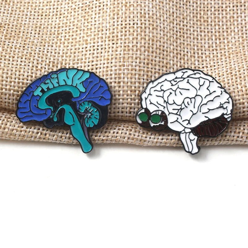 MIDY Human Organs Brooches Pins Anatomical Brain Neurology Heart Lung Badge Brooch For Men Lady Doctor Nurse Coat Gifts Jewelry | Украшения