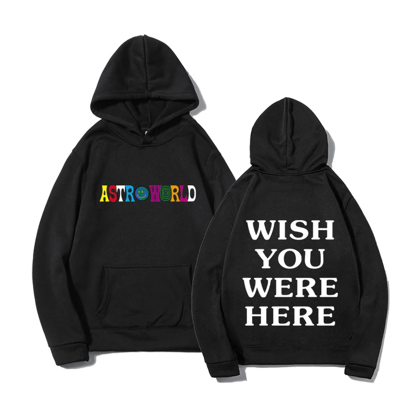 Худи ASTROWORLD с капюшоном уличная одежда толстовка свитшот мужская мода осенне