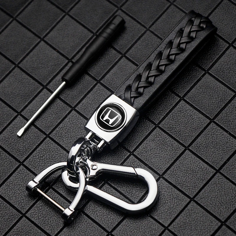 Высококачественный автомобильный брелок вращающийся на 360 ° ручной из плетеной