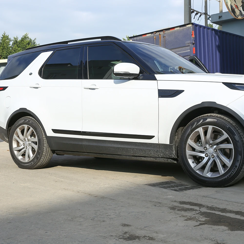 Car Accessories Exteror Door Decoration Protection Strips Trims For Land Rover Discovery 5 LR5 L462 2017-2018 Piano Black 4 Pcs |