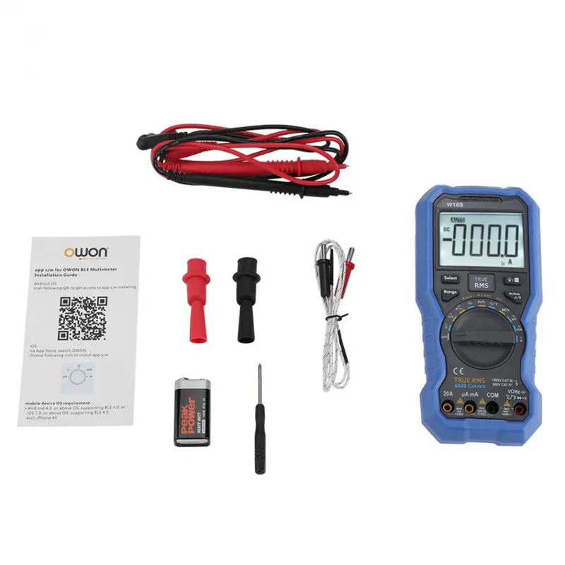 OW18B Digital Multimeter Data Logger Thermometer Kit Bluetooth Ammeter Voltmeter | Инструменты