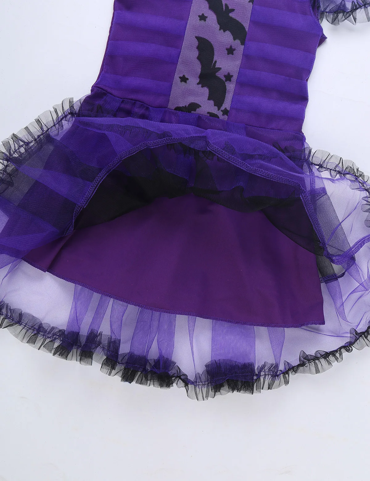 Kids Girls Princess Dress Witch Cosplay Party Costume Set Bat Halloween Fancy Children Clothes with Wing |