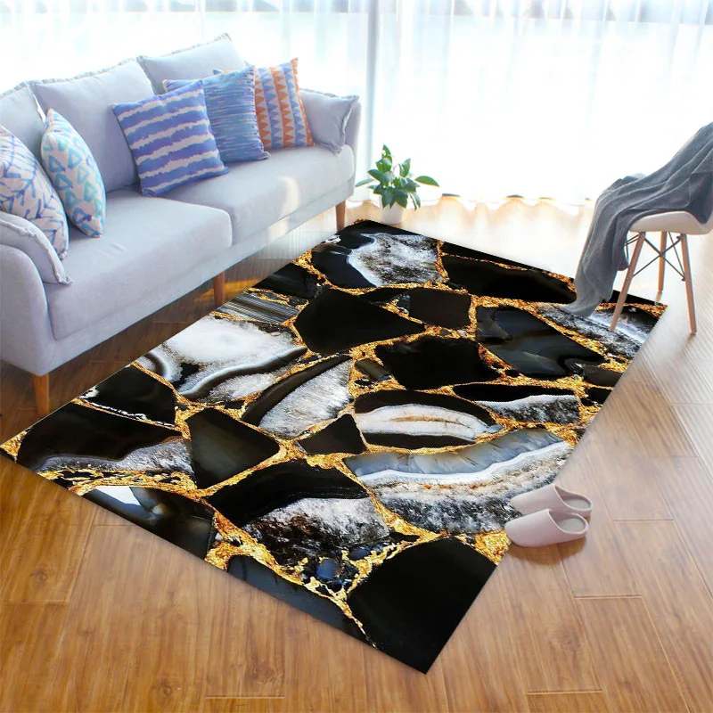 3D мраморный узор ковер для гостиной прикроватный декор спальни детский коврик