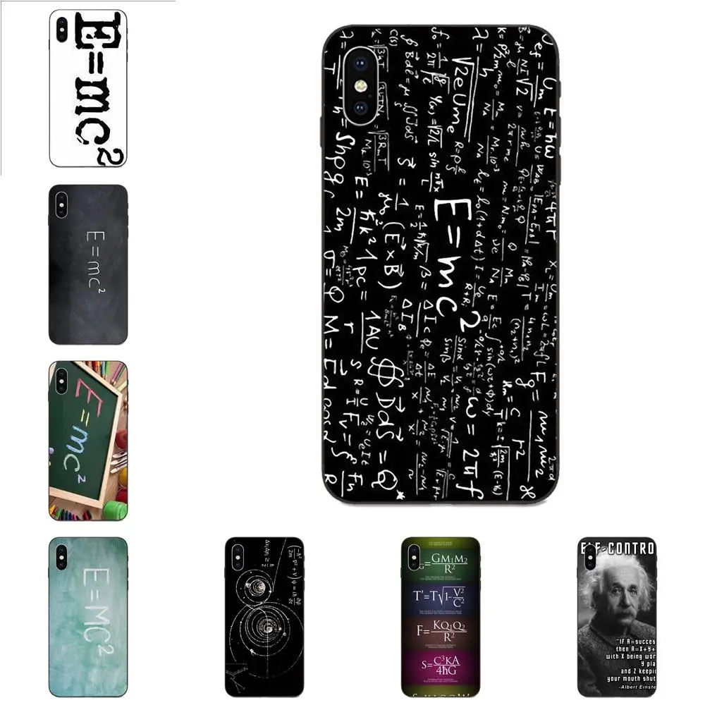 Дизайн с высокой чехол для телефона физико уравнений E = mc2 Galaxy A3 A5 A6 A6s A7 A8 A9 A10 A20E A30