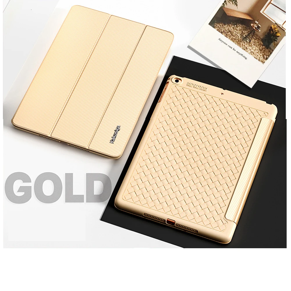 Coolaxy чехол для IPad, мягкий силиконовый чехол для IPad, чехол-карандаш, трехслойная подставка, умный чехол для Apple IPad, чехол 9,7