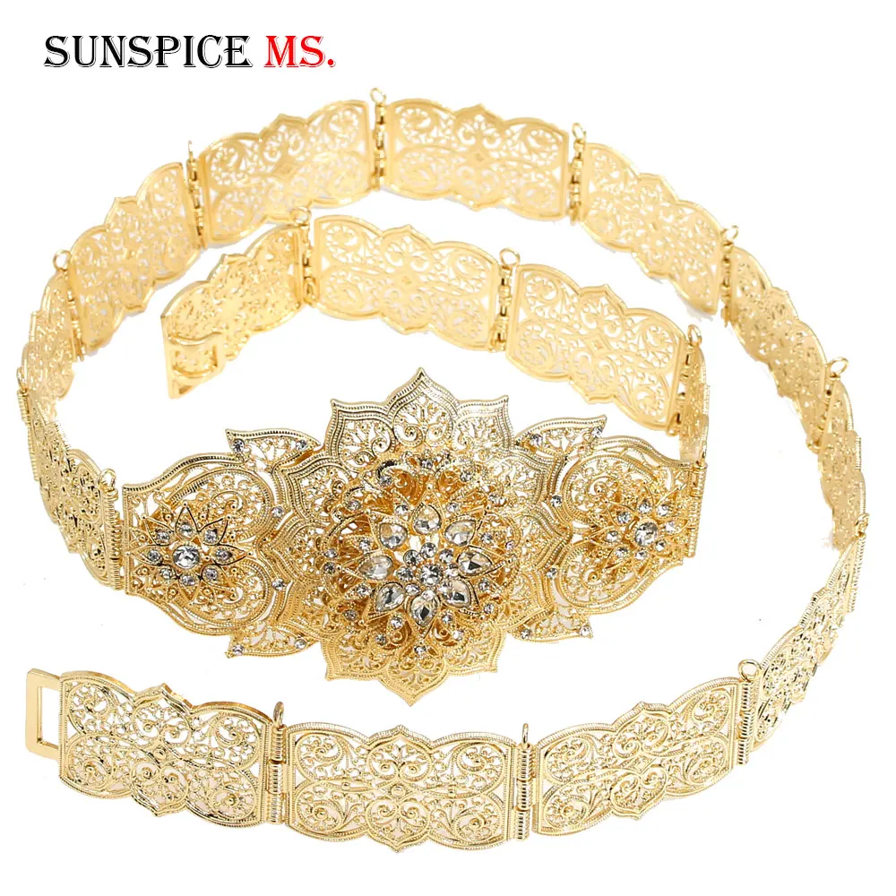 SUNSPICE MS, роскошный золотой цвет, женский ремень, цепочка, металлический пояс, ювелирное изделие, длинная, регулируемая длина, свадебная Пряжка, поясные ремни
