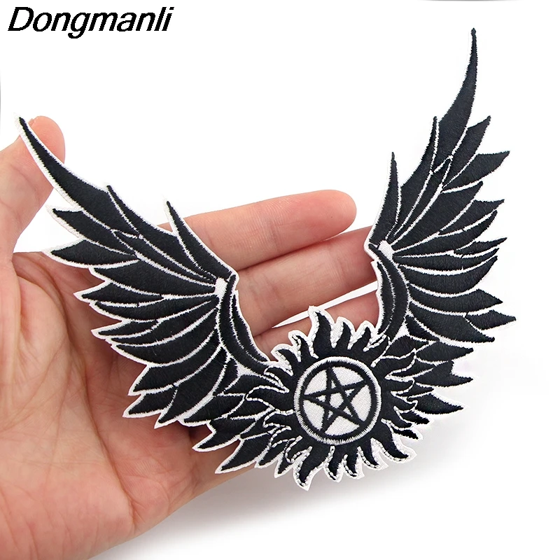 P4287 Dongmanli Supernatural TV вышитая нашивка аниме ПРИШИТАЯ железная аппликация значок для
