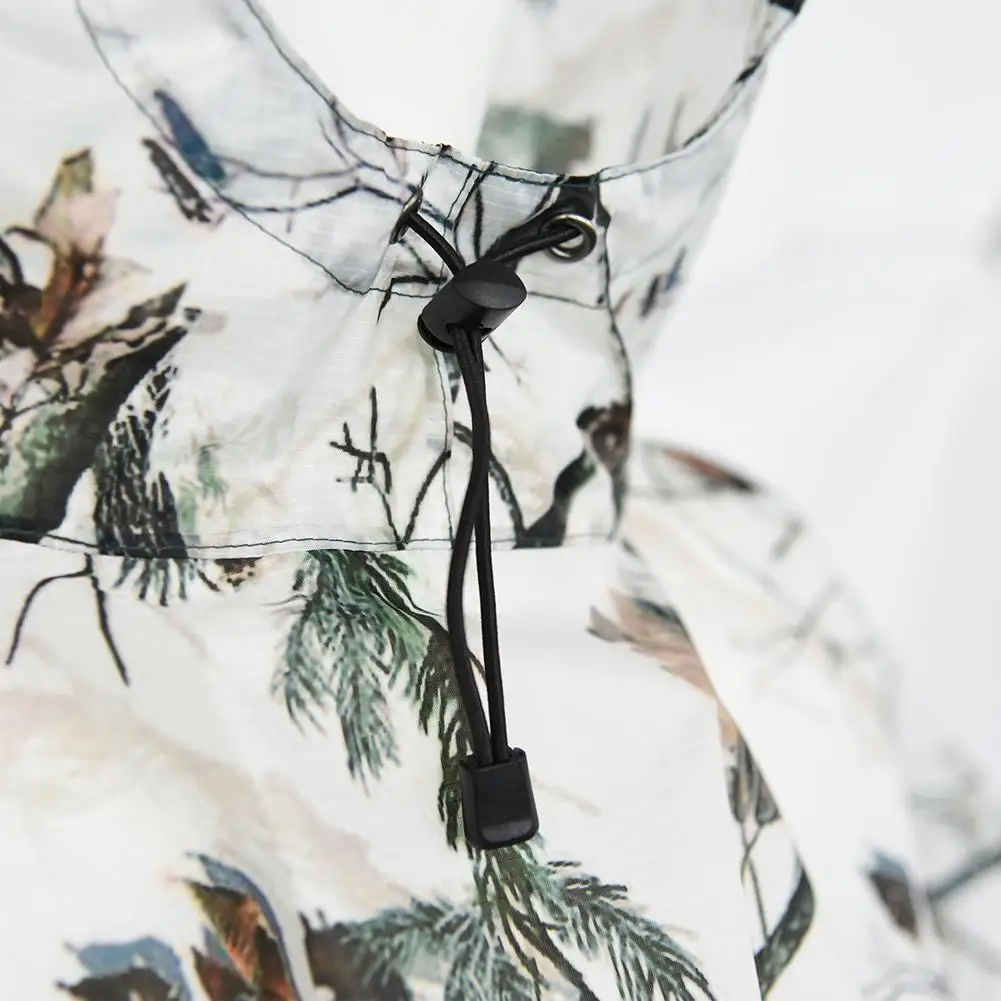 Камуфляжный дождевик водонепроницаемый с капюшоном пончо палатки для мужчин