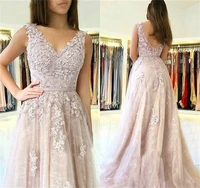 sexy evening dresses a line v neck wear formal prom gowns custom made plus size dress vestidos de gala prom gown robe de soiree