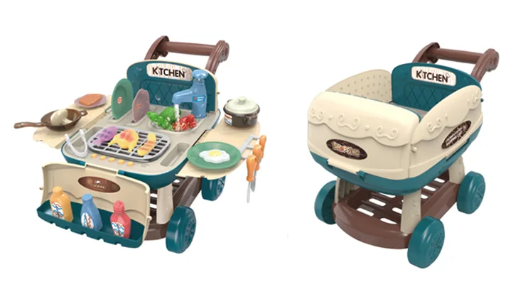 

Детская развивающая корзина для родителей и детей, игрушки для игры в кулинарии, пластиковая корзина для покупок, детские игрушки для кухни,...