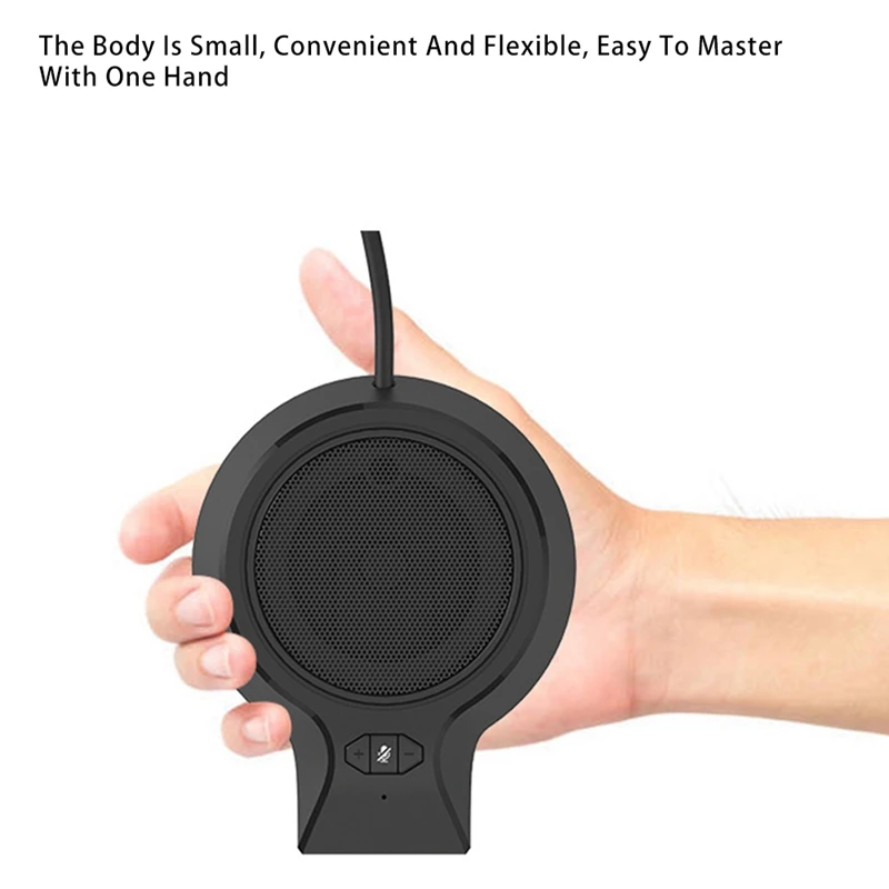 

USB Conference Microphone, 360 Omnidirectional PC Microphones with Mute, Plug & Play for Video Meeting,Gaming,Chatting