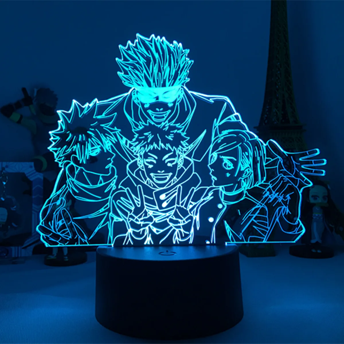 

3D Night Light Anime Jujutsu Kaisen Gojo Satoru Figure Lamp for Kids Bedroom Decor Nightlight Manga Cool Gift Child Table Lamp