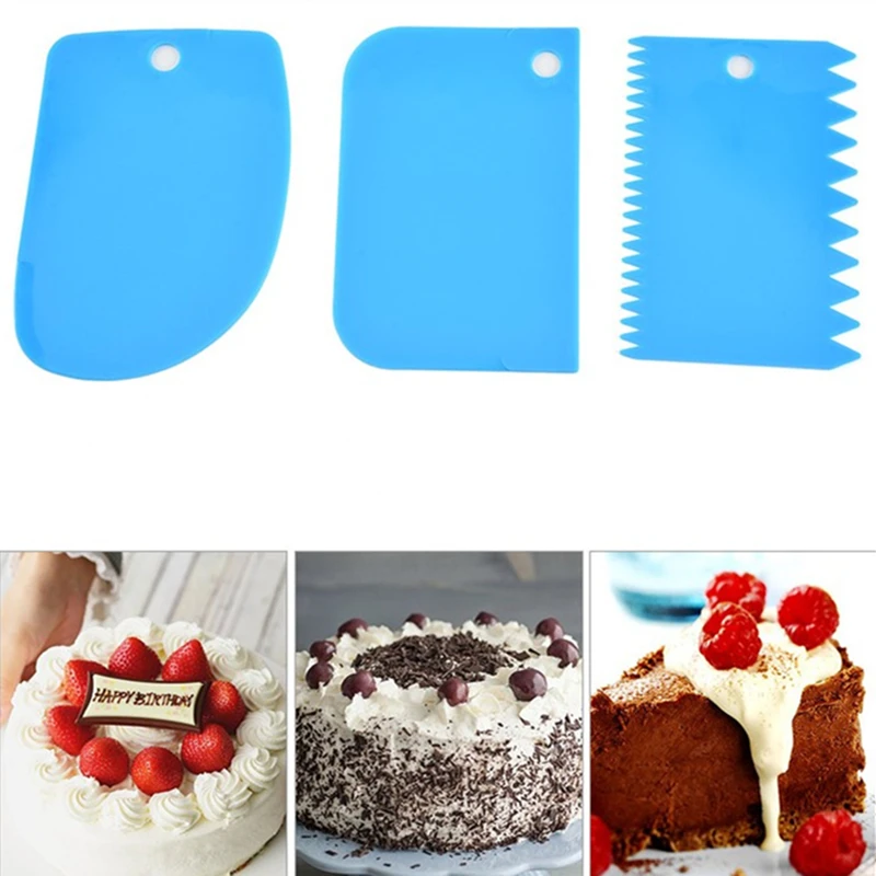 Скребок пластиковый для крема 3 шт./компл. | Дом и сад