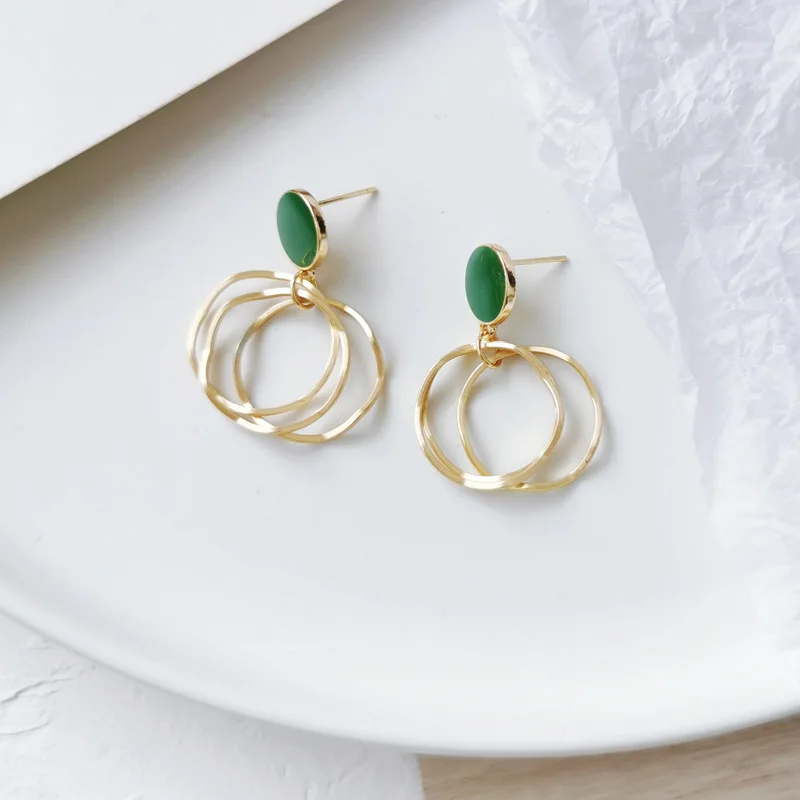 Женские серьги подвески ZRHUA модные с геометрическим рисунком современные