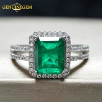 jewepisode vintage 925 sterling silver emerald paraiba tourmaline rings for women anniversary party fine jewelry gift wholesale