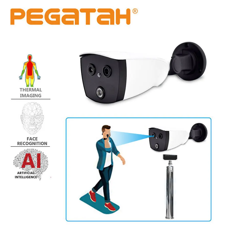 Камера видеонаблюдения termal ip инфракрасная тепловизионная камера с функцией