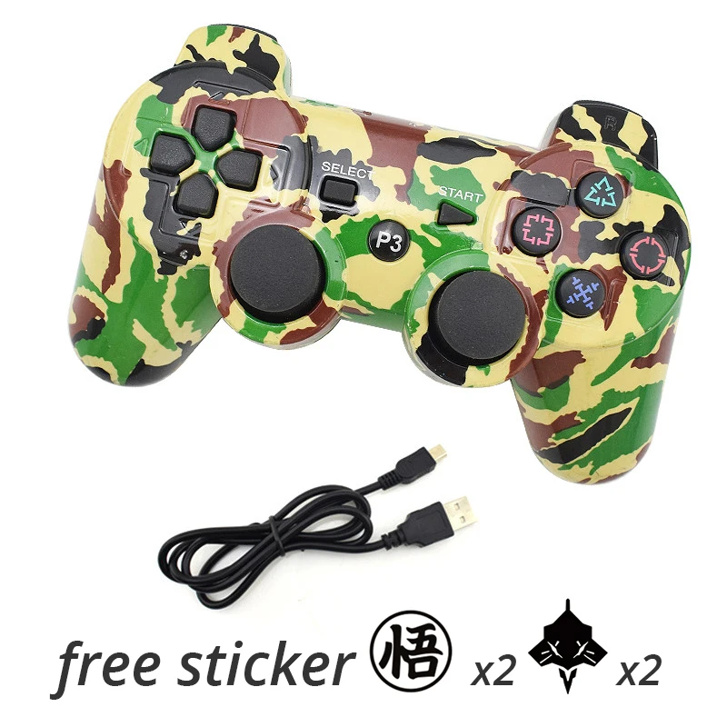 Данные лягушка для sony Playstation3 для PS3 контроллер беспроводной Bluetooth геймпад джойстик для Mando PS3/геймпады для ПК контроллер - Цвет: Camel 1