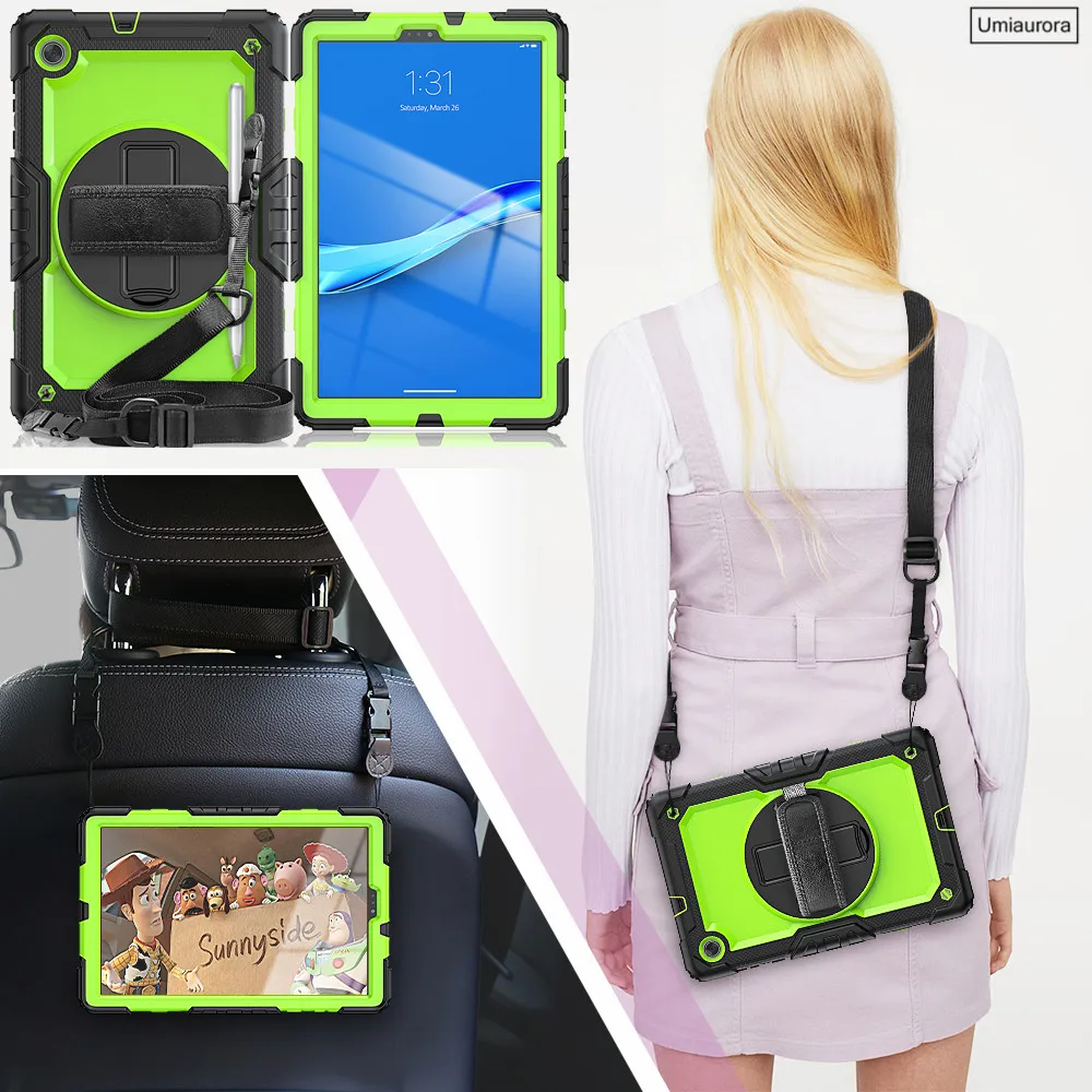 

Case For Lenovo Tab M10 Plus TB-X606F 10.3 Kids Shockproof Full Body Stand Cover For Tab M8 8.0 M10 2nd Gen 10.1 TB-X306F Fundas