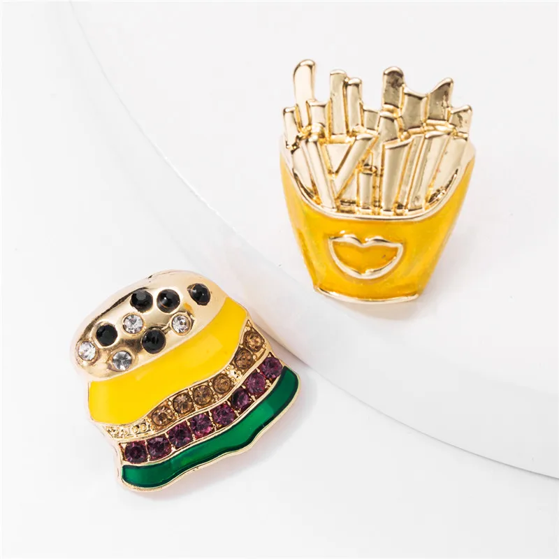 1 пара высококачественные геометрические серьги гвоздики для пищевых продуктов