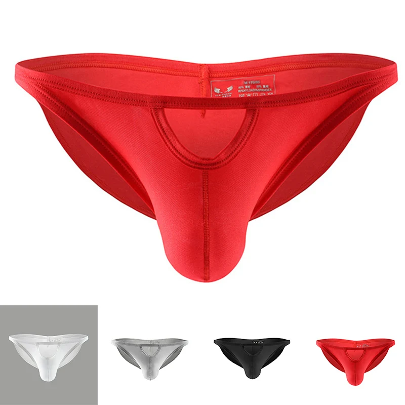 Мужское нижнее белье однотонные повседневные трусы-боксеры с низкой талией |