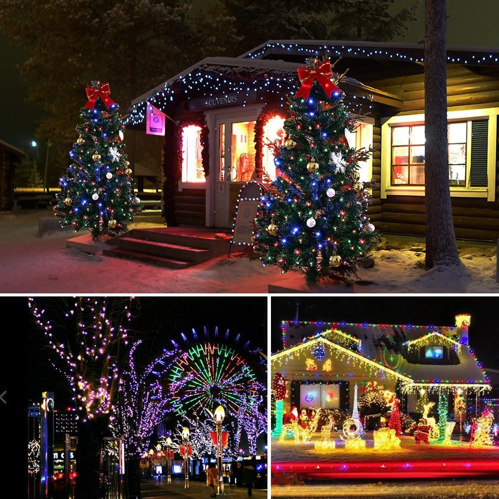 

Christmas Led String Light 16 Color Changing Usb Holiday Lighting 8modes Remote Control Waterproof Fairy Garlands Outdoor Decor