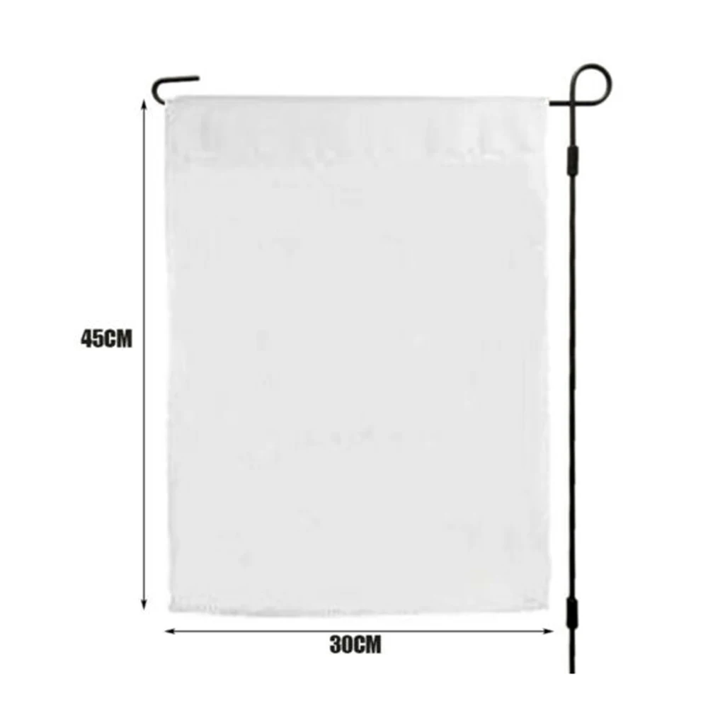 

Polyester Cloth Blank Garden Flag 30*45cm Double Layer Blank Garden Flag Indoor Outdoor Hanging Accessories Garden Decor Flag