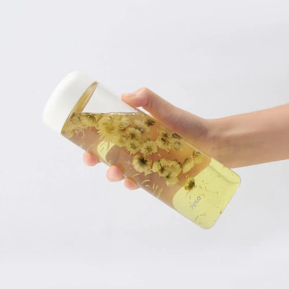 Xiaomi Pinlo Portable Cup Drinking Bottle Temperature resistance Fashion Clear Plastic Water Tritan Safety Material | Электроника