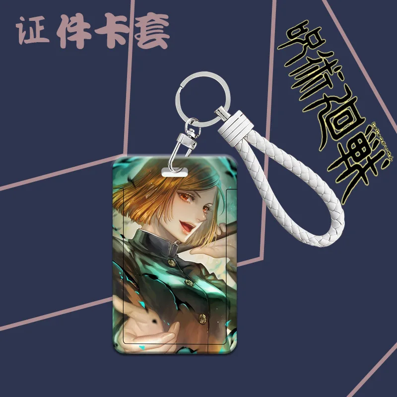 

Hot Anime Jujutsu Kaisen New Style Abs Bus Bank Card Holder Student Keychain Card Case Cosplay Cover Pendant Prop Decor Gift