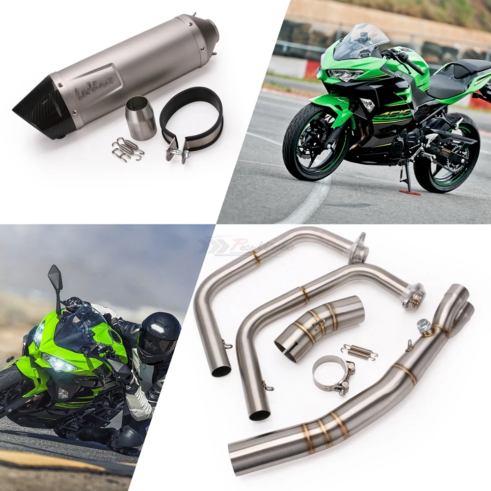 Глушитель выхлопной трубы для мотоцикла полная выхлопная система Kawasaki Ninja 400 EX400