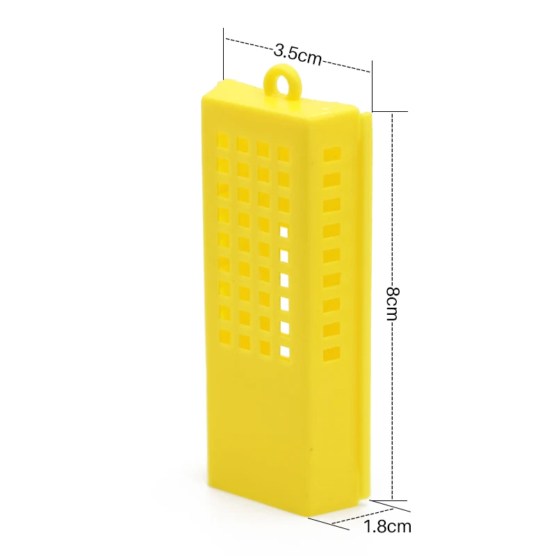 5PCS Beekeeping Transport Cages Yellow White Bees Queen Post Room Cage Plastic King Prisoner Bee Apiculture Tools | Дом и сад